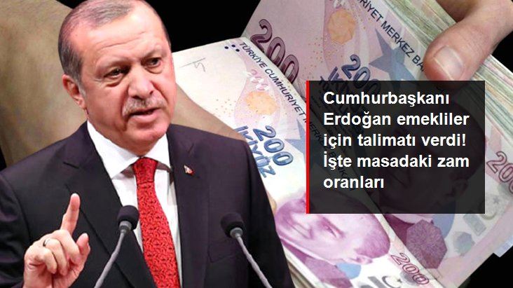  Cumhurbaşkanı Erdoğan emekliler için talimatı verdi! İşte masadaki zam oranları