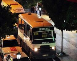 Kırıkkale de minibüsler Şehide Saygı Konvoyu