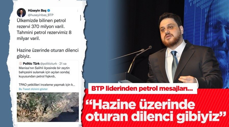 Hüseyin Baş: “Hazine üzerinde oturan dilenci gibiyiz” 