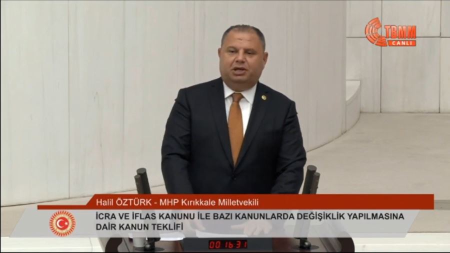 Milliyetçi Hareket Partisi Merkez Disiplin Kurulu Başkanı ve  Kırıkkale Milletvekili Halil Öztürk’ün  Basın Bülteni  (28 Mart 2023)