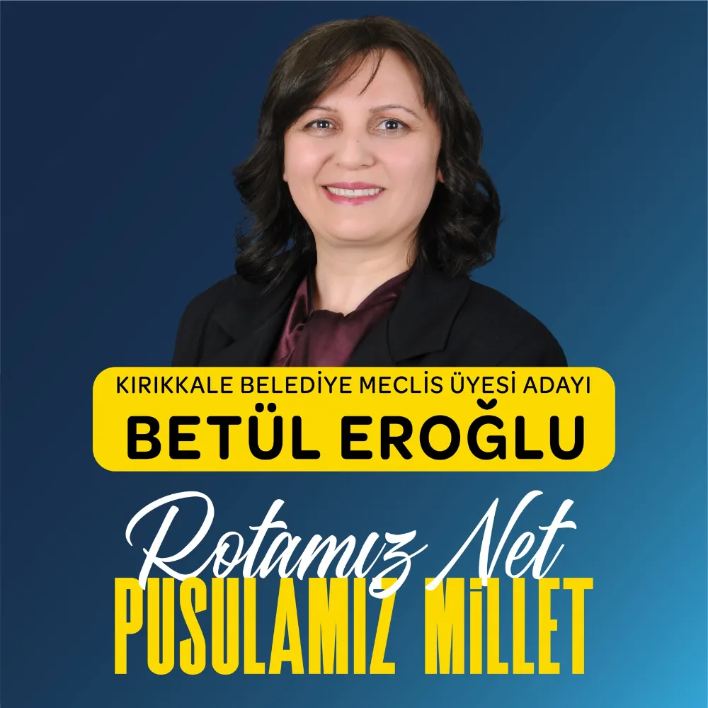 KIRIKKALE DE İYİ PARTİDEN BELEDİYE MECLİS ÜYELİĞİNE BİRİNCİ SIRADA BİR BAYAN.