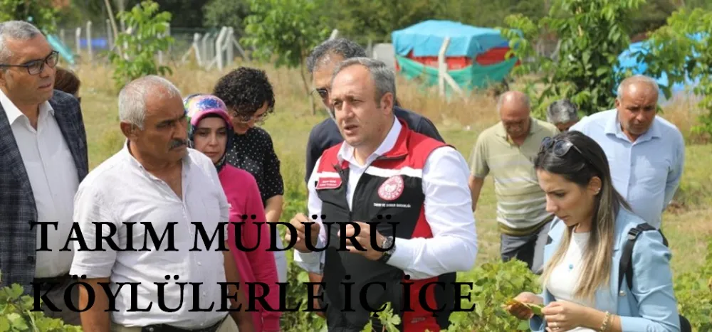 KIRIKKALE TARIM İL MÜDÜRÜ KÖYLÜLERLE İÇ İÇE.