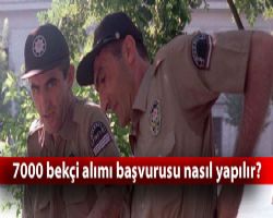 İŞSİZLİĞE CAN SUYU.7000 BİN MAHALLE BEKÇİSİ ALINACAK.