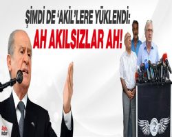 Devlet Bahçeli'den akil insanlara: Ah akılsızlar ah'!