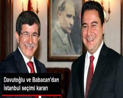 Davutoğlu ve Babacan, İstanbul Seçimi Bitene Kadar Sahada Görünmeme Kararı Aldı