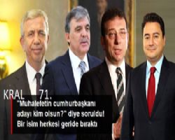 CUMHUR BAŞKANLIĞI SEÇİMİNDE ÇATI ADAY OLARAK ADI GEÇEN MAHSUR YAVAŞ RAKİPLERİNİ GERİDE BIRAKTI.